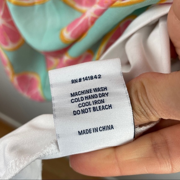 Lauren James Lola Main Squeeze Grapefruit Printed Swing Mini Dress Size Small‎ - Picture 8 of 8